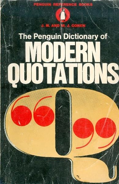 the penguin dictionary of modern quotations
