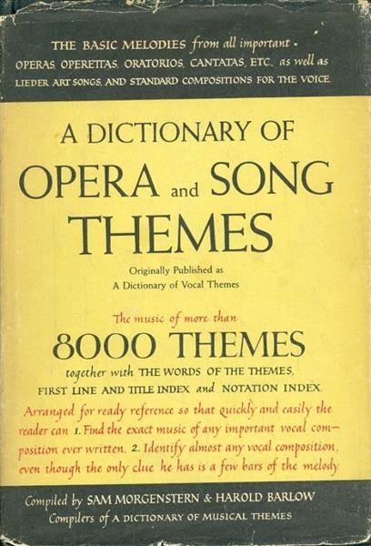 A dictionary of Opera and Song Themes